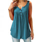 Comfortabele mouwloze tanktop met losse knopen voor dames
