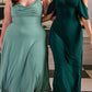 Lulah Drapiertes Maxikleid mit integriertem BH