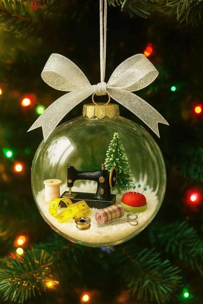 🎁🔥Last day sale 50% OFF🔥💥Holiday Sewing Snow Globe Ornament🎄