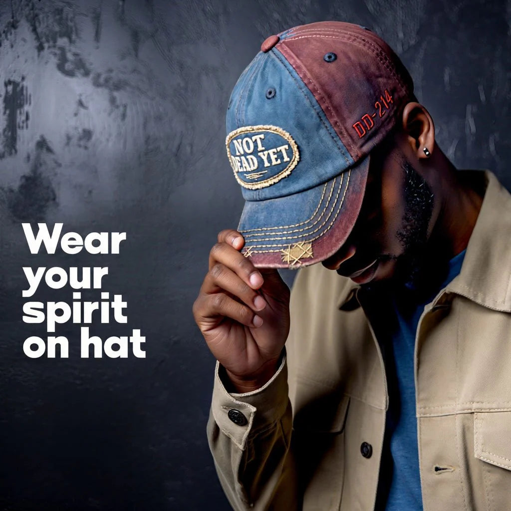 Noch nicht tot – Vintage-Baseballkappe im Used-Look 💎