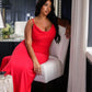 Lulah Drapiertes Maxikleid mit integriertem BH