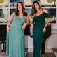 Lulah Drapiertes Maxikleid mit integriertem BH