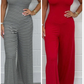 Sexy, rückenfreier Jumpsuit mit U-Ausschnitt und weitem Bein für Damen