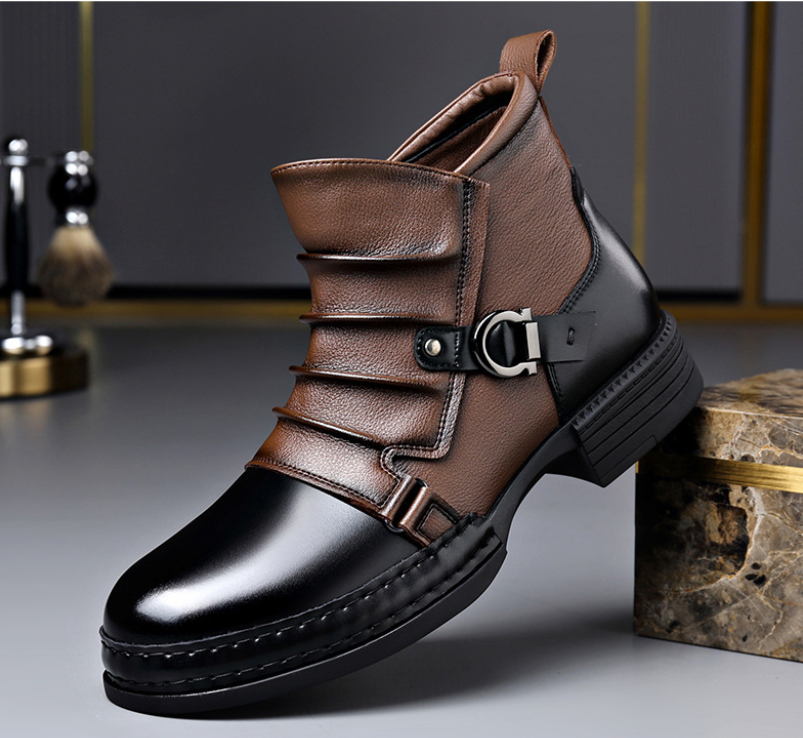 👞🔥JETZT 50 % RABATT! ⏰ Herren-Ankle-Boots aus echtem Leder – Strapazierfähig, stylisch und ganztägiger Tragekomfort für Freizeit und Beruf 🔧