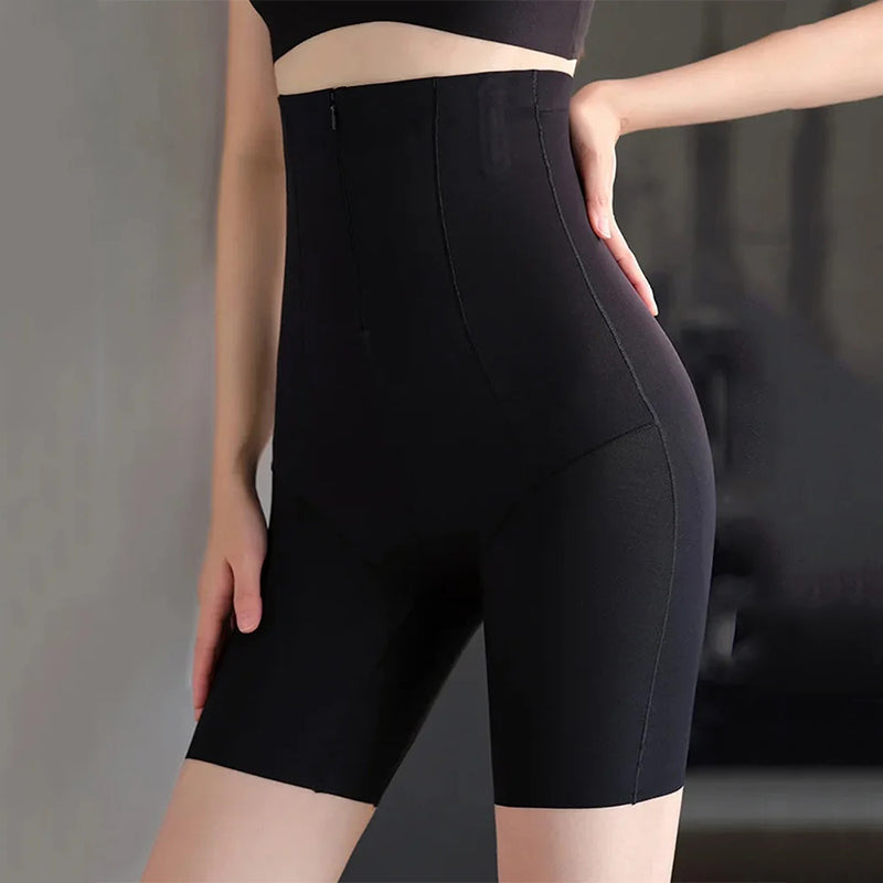 Nahtlose Body Shaper Shorts mit Reißverschluss