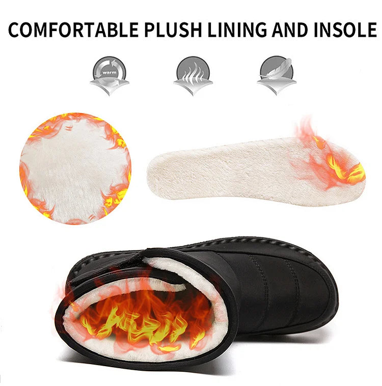 🔥Heißer Verkauf 50 % RABATT🔥Wasserdichte, rutschfeste und warme Damen-Schneestiefel