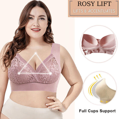 🔥Heißer Verkauf 49 % RABATT🔥Plus-Size-Komfort-BH aus Spitze mit kabelloser Stützfunktion