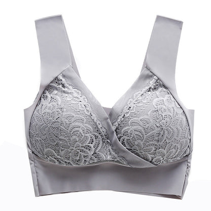 🔥Heißer Verkauf 49 % RABATT🔥Plus-Size-Komfort-BH aus Spitze mit kabelloser Stützfunktion