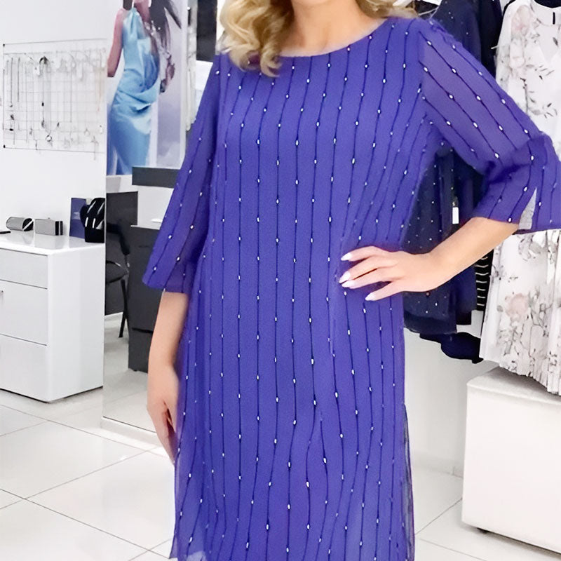 💥Zeitlich begrenzt 63 % RABATT 💕Fließendes, bedrucktes Chiffonkleid für Damen