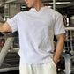 Muskelsportliche Trainings-T-Shirts mit V-Ausschnitt und kurzen Ärmeln für Männer