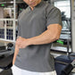 Muskelsportliche Trainings-T-Shirts mit V-Ausschnitt und kurzen Ärmeln für Männer