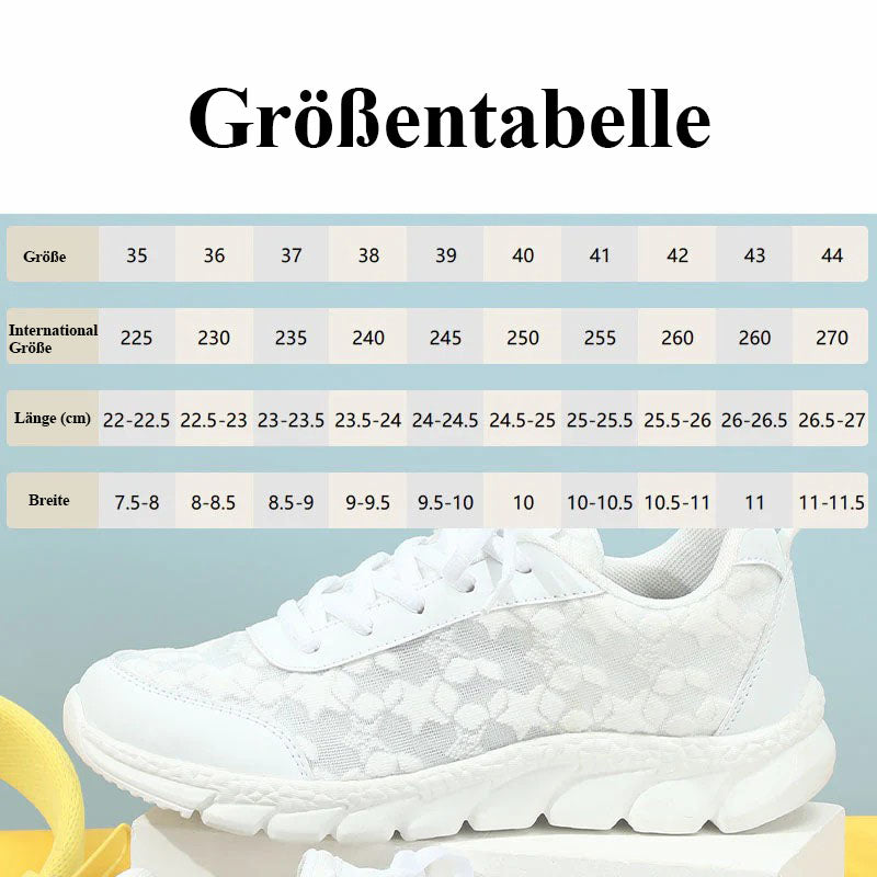 ❤【35-44】ATMUNGSAKTIVE SNEAKERS MIT RUNDER SPITZE UND SCHNÜRSENKERN