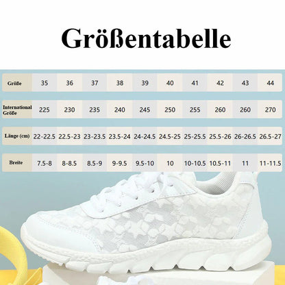 ❤【35-44】ATMUNGSAKTIVE SNEAKERS MIT RUNDER SPITZE UND SCHNÜRSENKERN