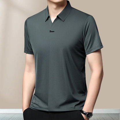 👕💯Men's Casual Revers Atmungsaktiv Knitterfrei T-shirt