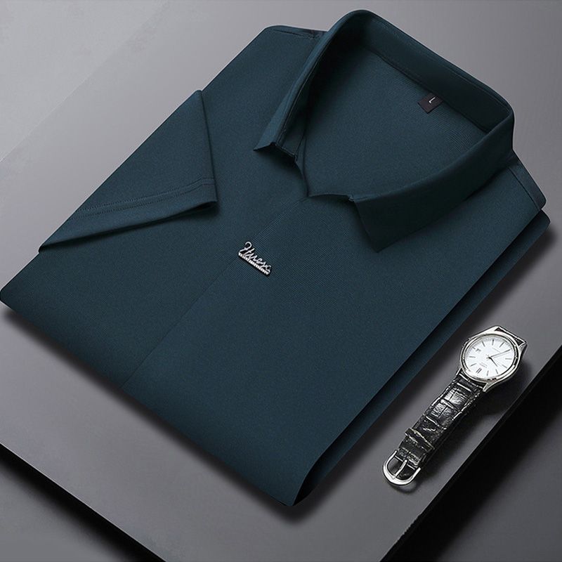👕💯Men's Casual Revers Atmungsaktiv Knitterfrei T-shirt
