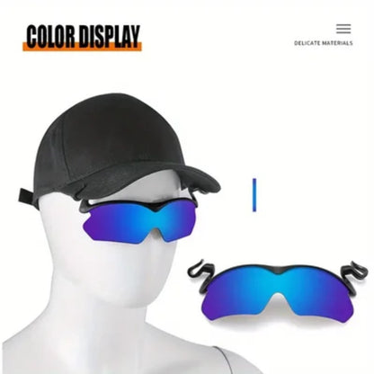 🔥Sommer-Heißverkauf💥Sport-Sonnenbrille mit Clip auf der Kappe