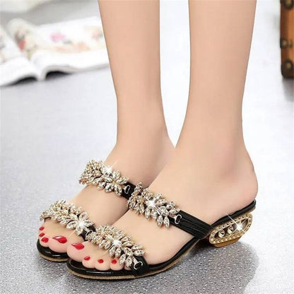 Hochwertige, modische Strass-Sandalen für Damen