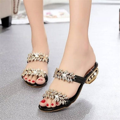 Hochwertige, modische Strass-Sandalen für Damen