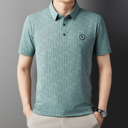 Polos hirt kurz ärmel ige Herren Sommer cool atmungsaktiv Revers T-Shirt