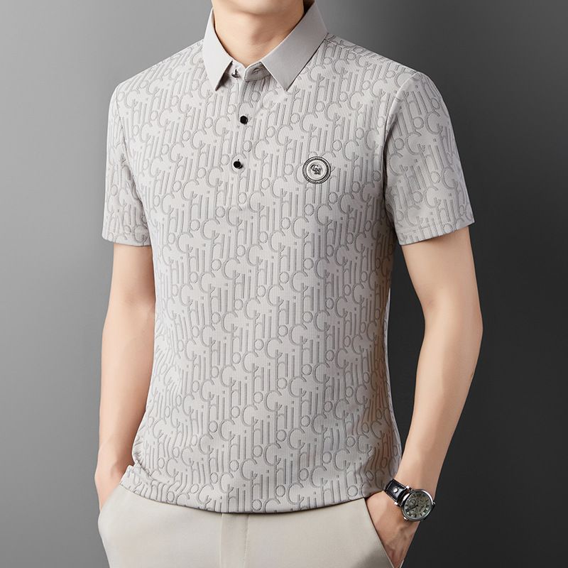 Polos hirt kurz ärmel ige Herren Sommer cool atmungsaktiv Revers T-Shirt