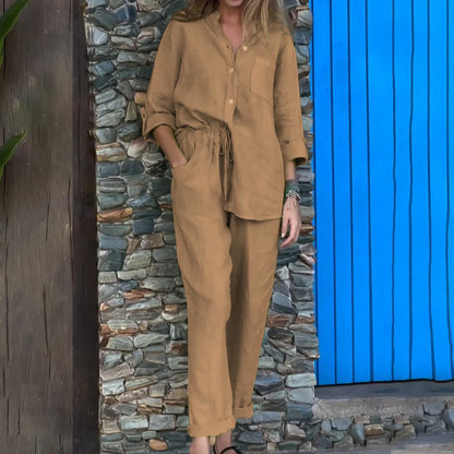 💛49% Rabatt🌸2-teiliges Set für Frauen - Hemd und Hose in Übergröße