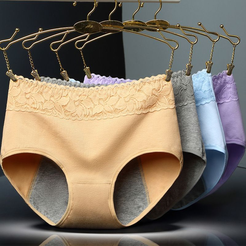 🩲49% Rabatt 💯Superweiches, auslaufsicheres Periodenunterschwäsche mit mittlerer Taille aus Baumwolle für Damen