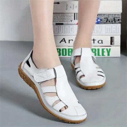 Retro-Sandalen mit rutschfester, weicher Sohle für Damen