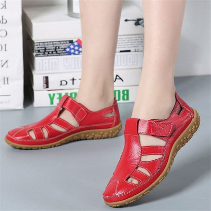 Retro-Sandalen mit rutschfester, weicher Sohle für Damen