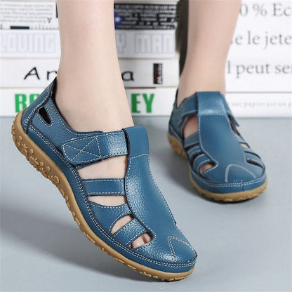 Retro-Sandalen mit rutschfester, weicher Sohle für Damen
