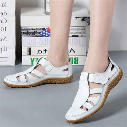 Retro-Sandalen mit rutschfester, weicher Sohle für Damen