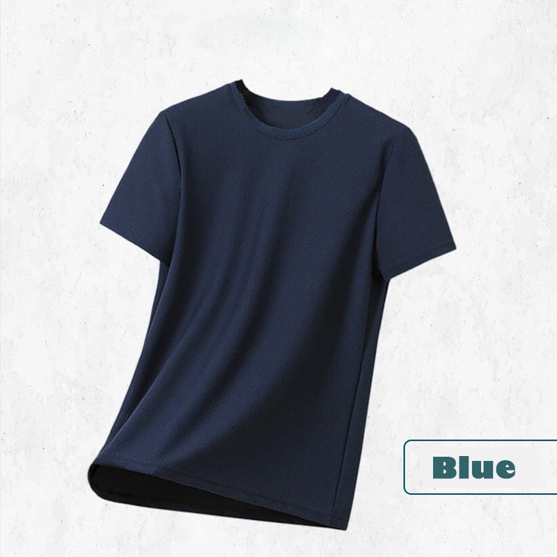 Atmungsaktives T-Shirt aus Ice Silk Waffle Weave