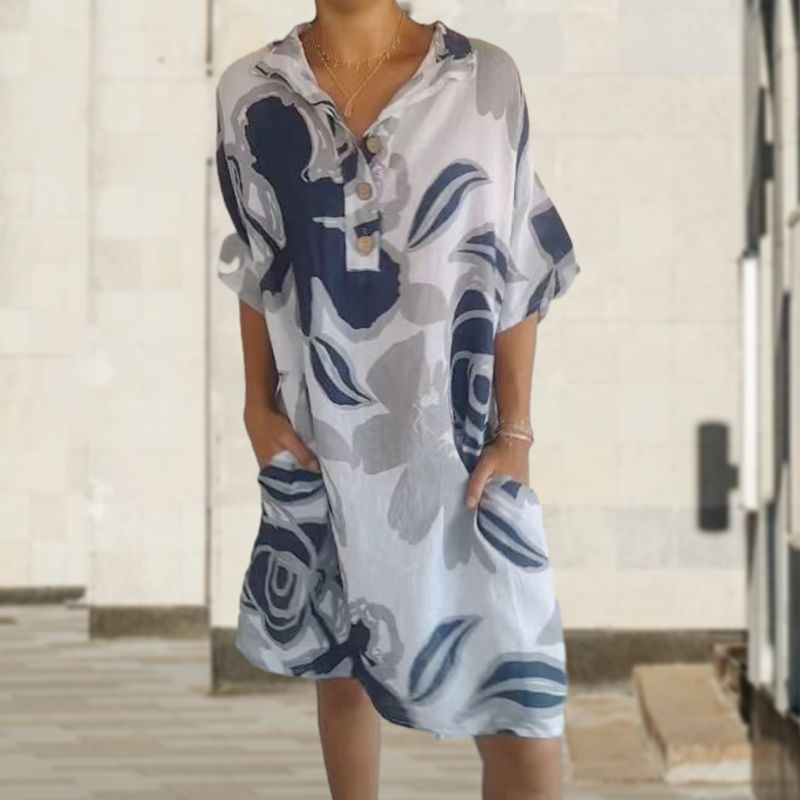 Lässiges, elegantes Printkleid für Damen