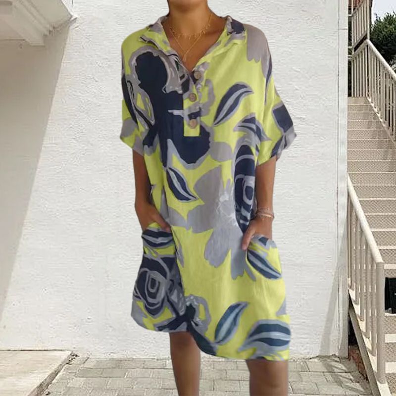 Lässiges, elegantes Printkleid für Damen