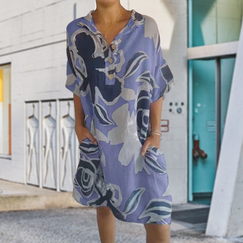 Lässiges, elegantes Printkleid für Damen