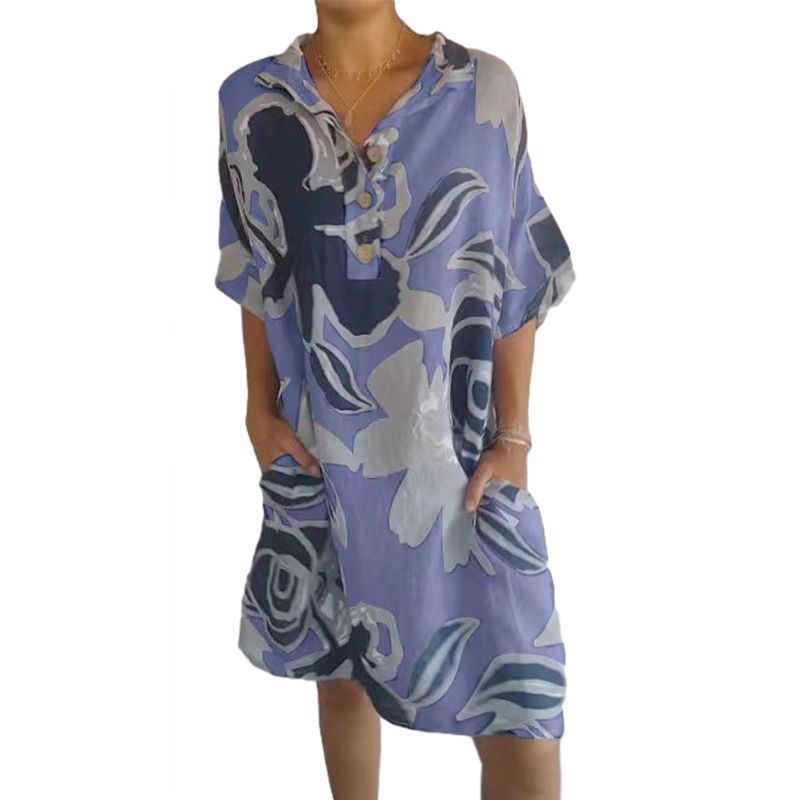 Lässiges, elegantes Printkleid für Damen