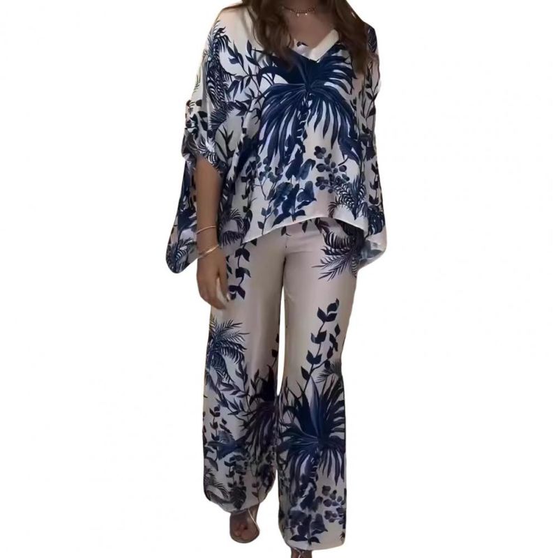 💥62% Rabatt für begrenzte Zeit💃Lässiges 2-teiliges Set mit botanischem Print für Damen