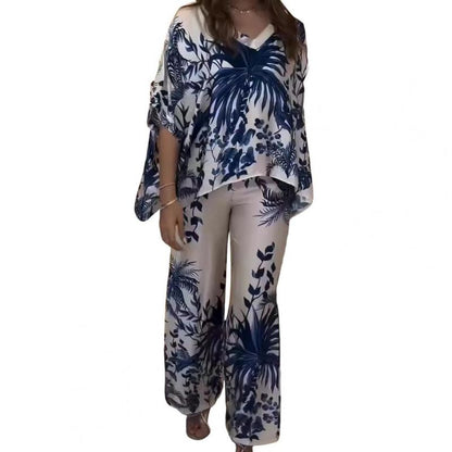 💥62% Rabatt für begrenzte Zeit💃Lässiges 2-teiliges Set mit botanischem Print für Damen