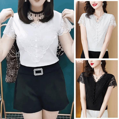 Elegant Lace T-shirt