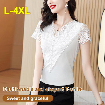 Elegant Lace T-shirt