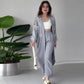👗49% Rabatt🌸Damen Casual Zarte Blume Lange Strickjacke und Hose Set