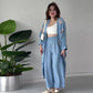 👗49% Rabatt🌸Damen Casual Zarte Blume Lange Strickjacke und Hose Set