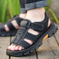 Atmungsaktive Sommer-Ledersandalen für Herren