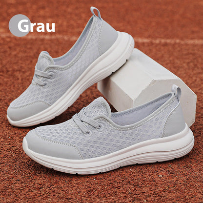 Atmungsaktive Schlupfschuhe mit flacher Sohle für Damen