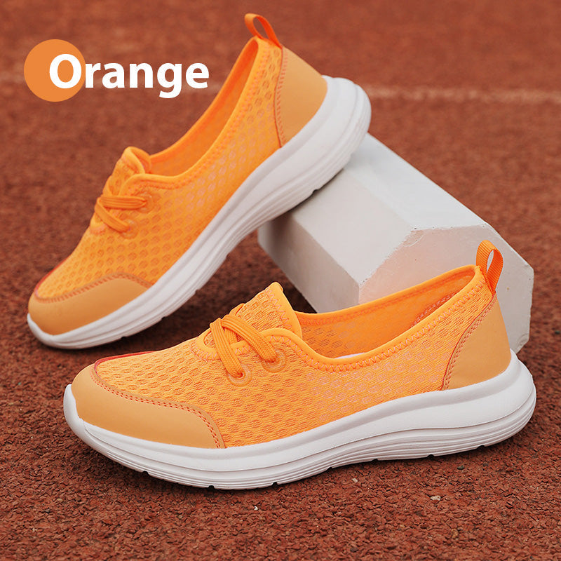 Atmungsaktive Schlupfschuhe mit flacher Sohle für Damen