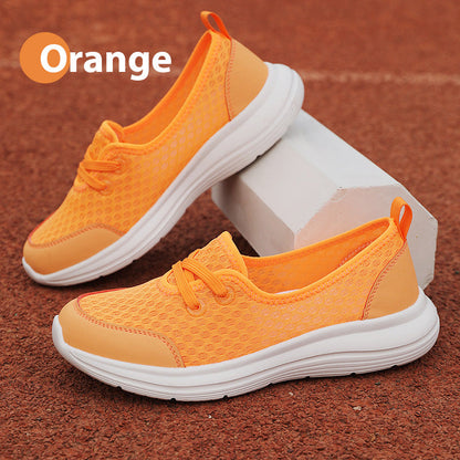 Atmungsaktive Schlupfschuhe mit flacher Sohle für Damen