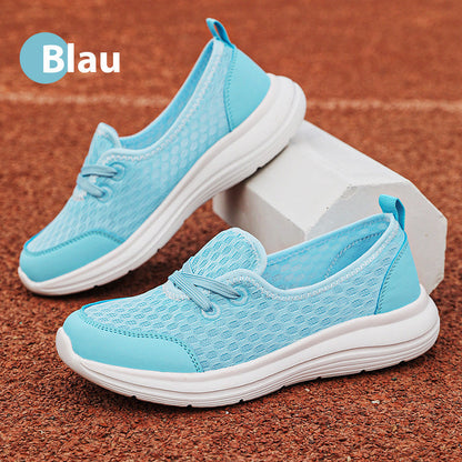Atmungsaktive Schlupfschuhe mit flacher Sohle für Damen