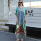 Strandkaftan mit Federprint für Frauen
