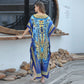 Strandkaftan mit Federprint für Frauen