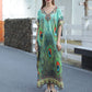 Strandkaftan mit Federprint für Frauen