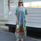 Strandkaftan mit Federprint für Frauen